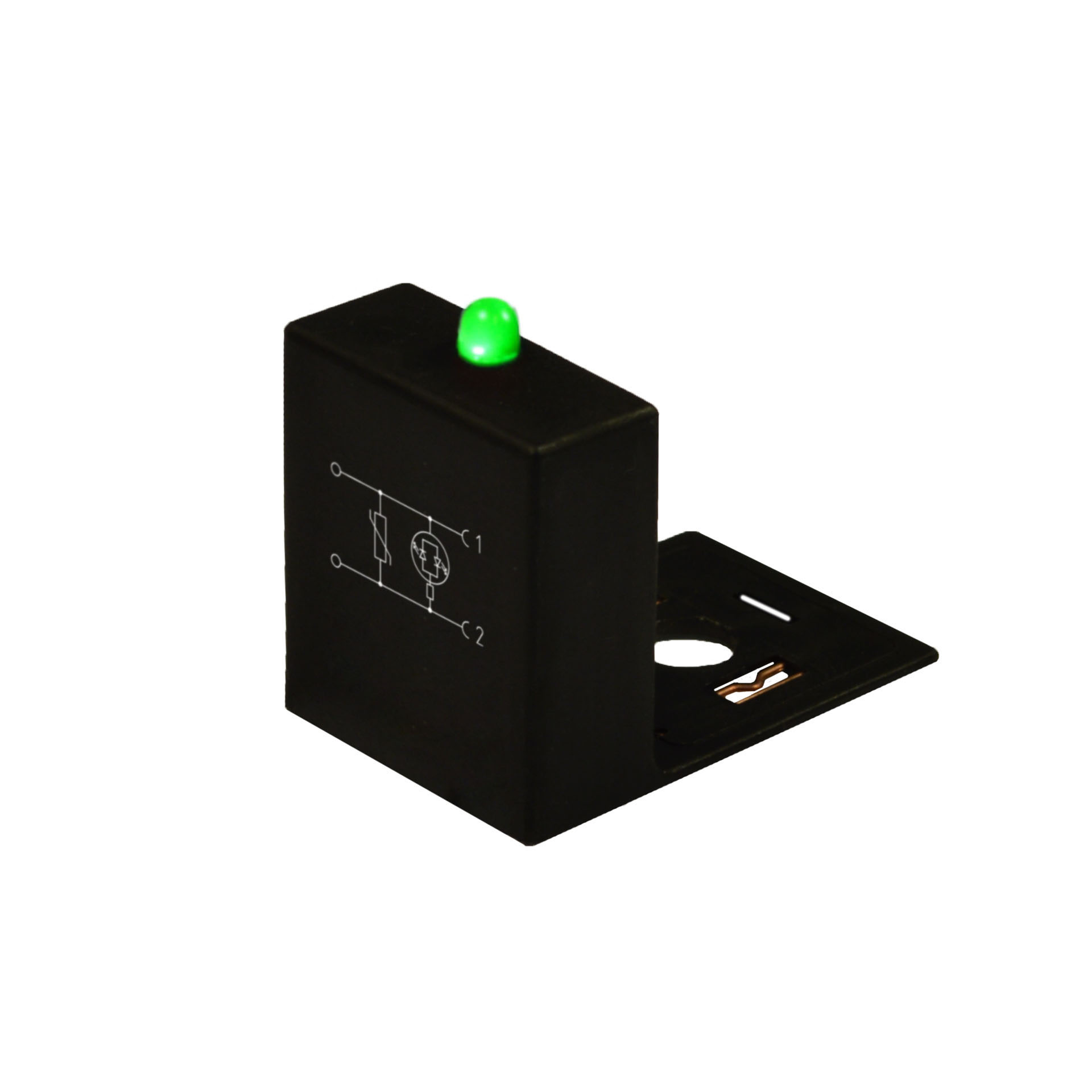 Adapter for DIN43650/A GREEN LED + VARISTOR 24V